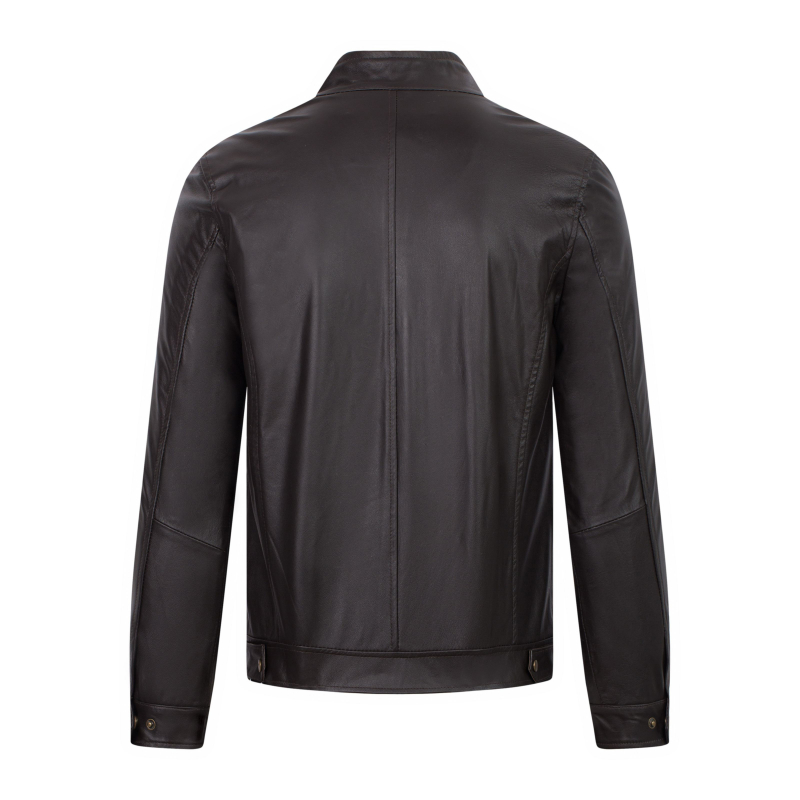 (AD-B2022) Áo da Racer Jacket da bò Racer gân dọc thân - Mã: AD203B40 