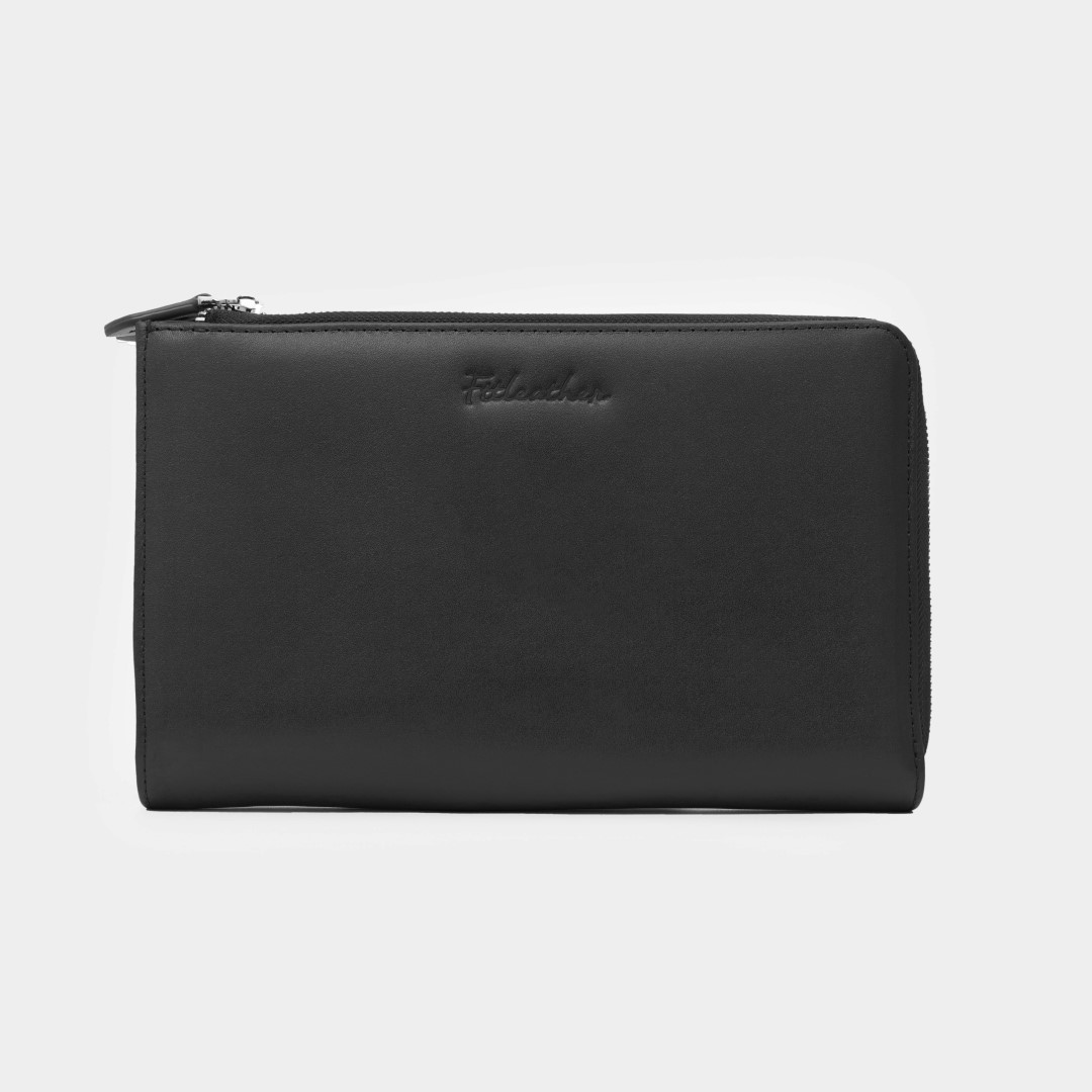 [S2024] Clutch 2 khóa kéo màu đen - CL1500-1