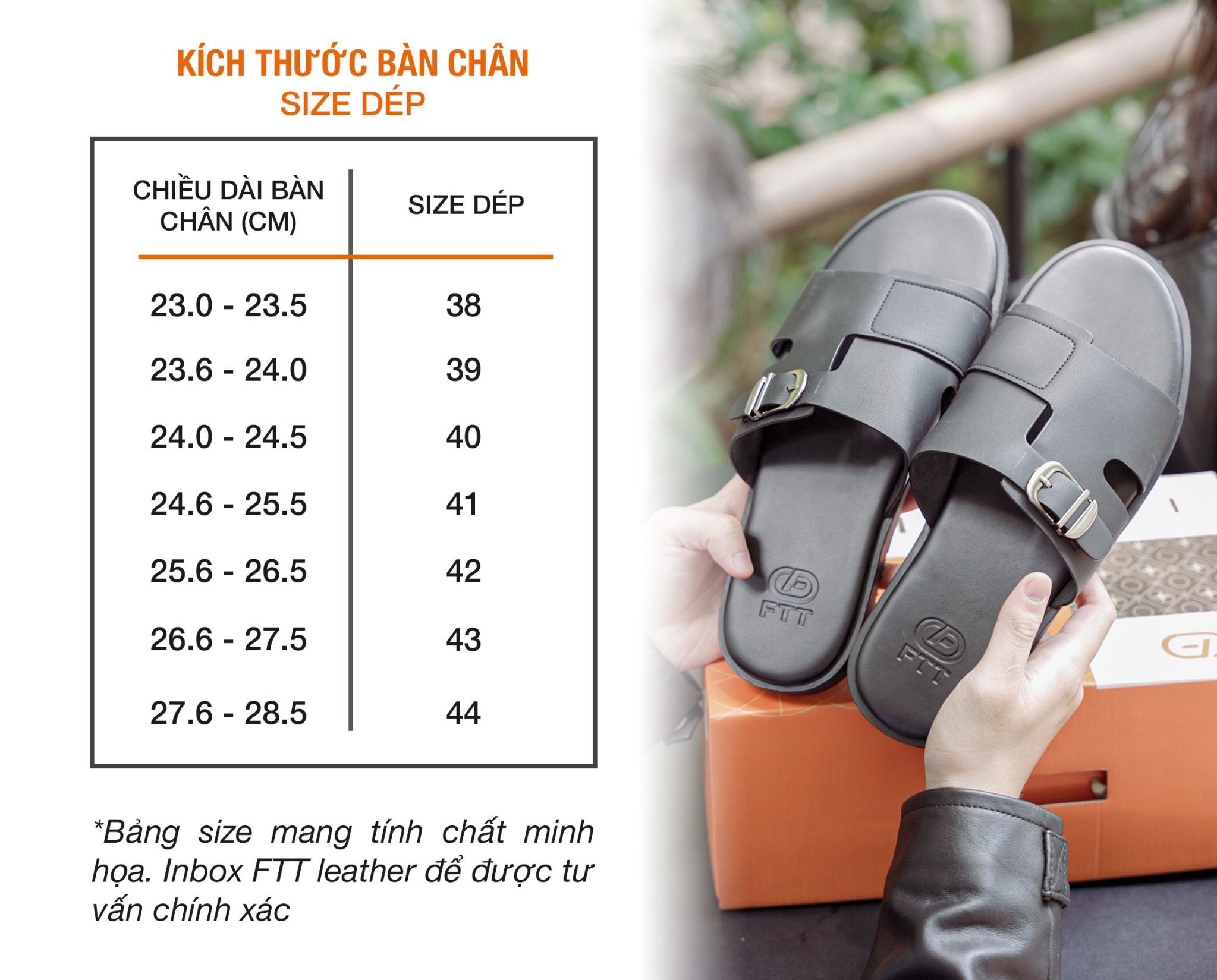 Dép quai hậu Sandal nam FTT Leather da microfiber hai quai ngang trơn đế cao su êm chân, chống trượt