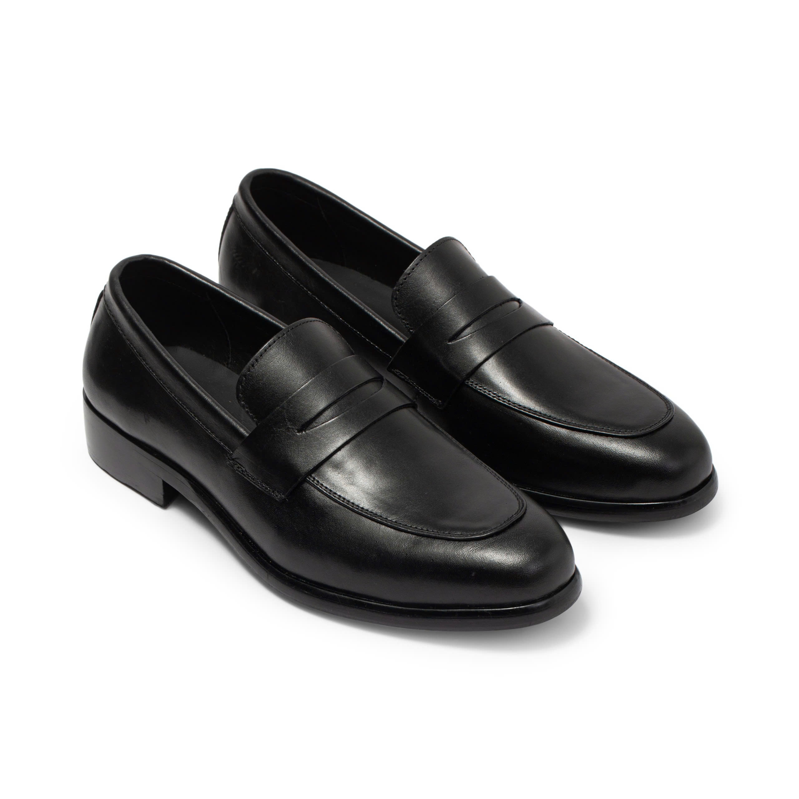 Giày da bò nam FTT Leather dáng lười công sở Penny Loafer trơn đế phíp F63840